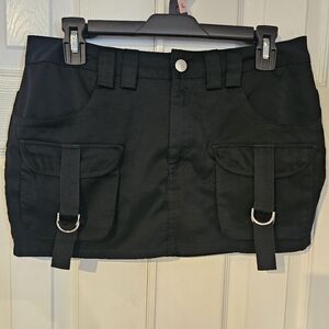 SHEIN Black MINI Skirt With Shorts M/6